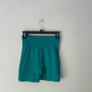 Blue biker shorts